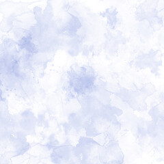 Blue watercolor paint on white background