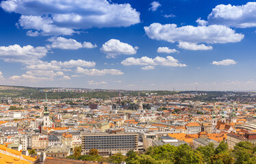 Fototapeta na wymiar View on the city Brno