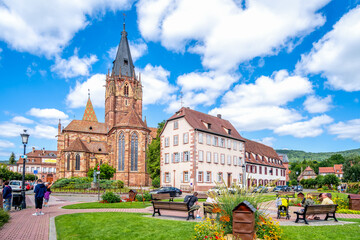 Kirche in Wissembourg, Elsass, Frankreich 