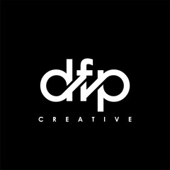 DFP Letter Initial Logo Design Template Vector Illustration - obrazy, fototapety, plakaty
