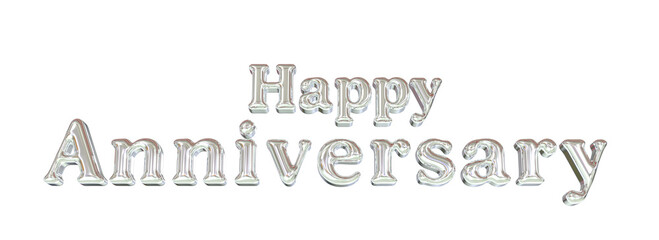 Anniversary 3d text