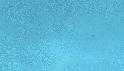 Blue monochrome abstract painting with many graphic elements, copy space