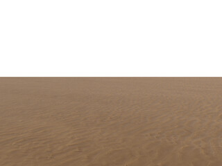 Sandy Foreground Floor with Perspective, Transparent Background PNG
