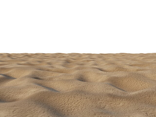 Sandy Foreground Floor with Perspective, Transparent Background PNG
