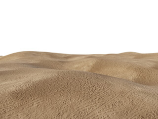 Sandy Foreground Floor with Perspective, Transparent Background PNG
