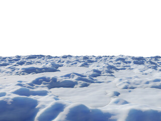 Obraz premium Snowy Foreground Floor with Perspective, Transparent Background PNG