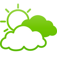 cloudy gradient icon