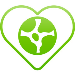 Fototapeta premium love gradient icon