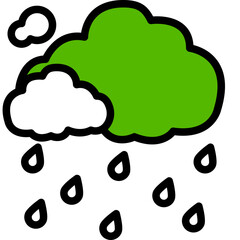 raining one color icon