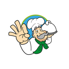 Cartoon chef. Print. Pattern. Clip Art