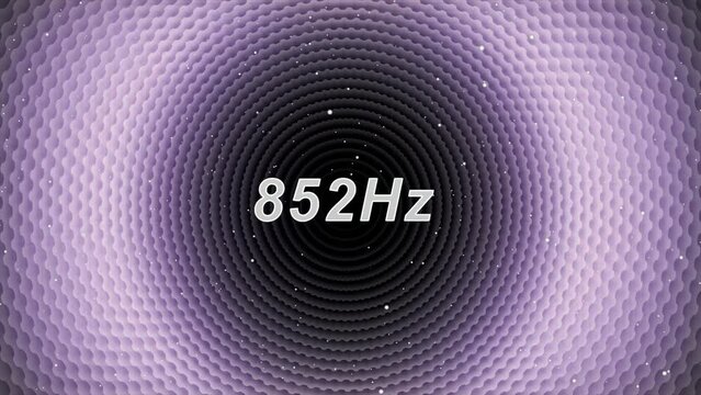 Animated background sound waves frequency 852 hz