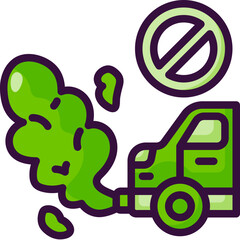 pollution line icon