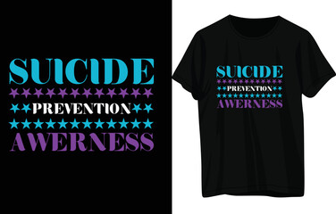 Suicide Prevention Week T-Shirt Design .