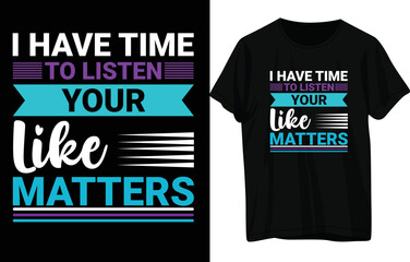 Fototapeta premium Suicide Prevention Week T-Shirt Design .