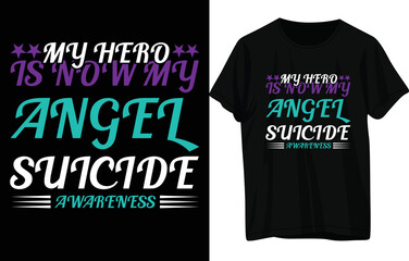 Suicide Prevention Week T-Shirt Design .