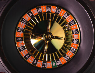 Girando ruleta, concepto de casino juegos de azar