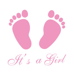 Pink Baby Shower Invite Greeting card