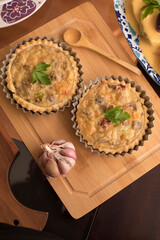 Quiche Buffet table peruvian food gourmet restaurant