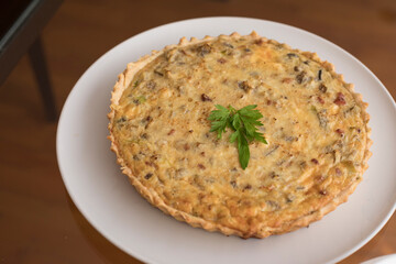Quiche Buffet table peruvian food gourmet restaurant