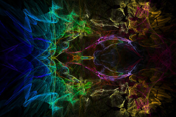 abstract fractal background. color fireworks. Abstract painting multicolor texture. motion holiday background. Modern multicolor futuristic dynamic pattern. Fractal artwork for creative graphic design