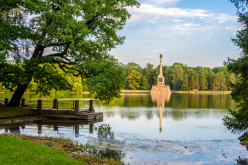 Alexander park in summer, Pushkin (Tsarskoe Selo), St. Petersburg, Russia