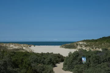 Papier Peint photo autocollant Mer du Nord, Pays-Bas Tour à vélo dans les dunes de la mer du Nord à Renesse, Pays-Bas