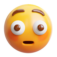 Fototapeta premium emoji 3d icon.