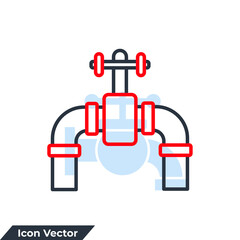 plumbing icon logo vector illustration. plumbing sign symbol template for graphic and web design collection