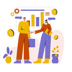 Deals Business Illustration