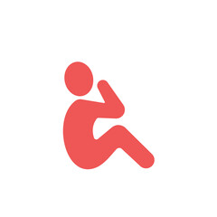 Man Doing Exercise icons  symbol vector elements for infographic web