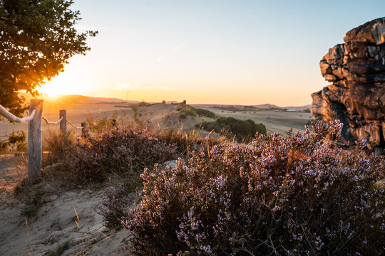 Sonnenuntergang an der Teufelsmauer
