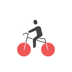 Man Ride A Bike icons  symbol vector elements for infographic web