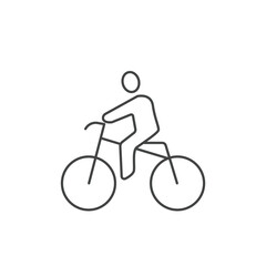 Man Ride A Bike icons  symbol vector elements for infographic web