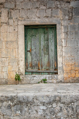 old wooden door