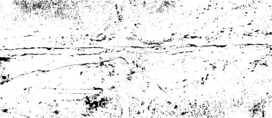 Cracked Surface Grunge Texture Vector. Uneven Overlay. Distressed Grungy Effect. Vector Illustration.Black Isolated on White Background. EPS 10.