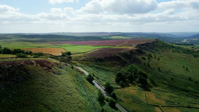 Peak District National Park - aerial view - drone photography