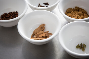 Little white bowl cinnamon sticks