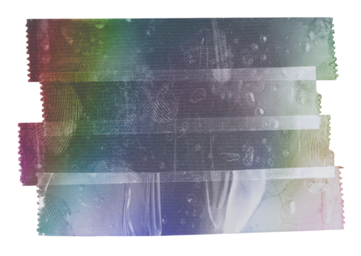 transparent neon sticker overlapping each other, cool photo or poster overlay.