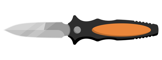 Jackknife. Cute jackknife isolated on white background. Vector illustration