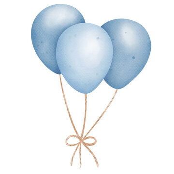 Blue  Balloons Party