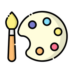 Obraz premium Color Palette icon.