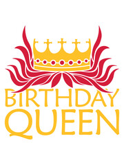 Logo Birthday Queen Party 