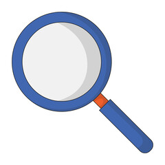 Search, magnifying glass icon.