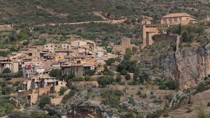 Fototapeta premium Alquézar, un des plus beau village d'Espagne