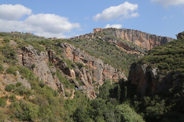 Fototapeta na wymiar Canyon du rio Vero, Alquézar, Espagne