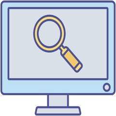 Search content Isolated Vector icon which can easily modify or edit

