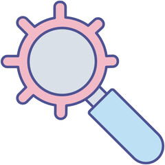 magnifier setting Isolated Vector icon which can easily modify or edit

