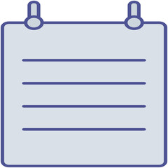 Notepad Isolated Vector icon which can easily modify or edit

