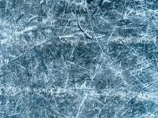 background texture ice. ice scratched with skates