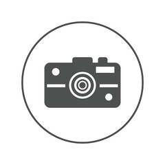 Photography dslr camera icon | Circle version icon |